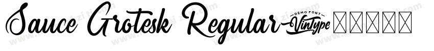 Sauce Grotesk Regular字体转换
